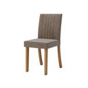 Ver imagem 6 de Conjunto Sala de Jantar Mesa Manu 120cm Tampo MDF e Vidro Canto Reto 4 Cadeiras Lily