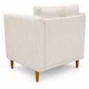 Ver imagem 3 de Kit 2 Poltronas Aviv para Sala Escritório Recepção Luxo Linho Premium Easy Clean