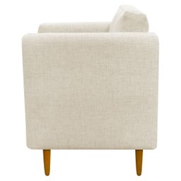 Kit 2 Poltronas Decorativa Luxo para Sala Consultório Escritório Recepção Aviv Linho Premium - 6
