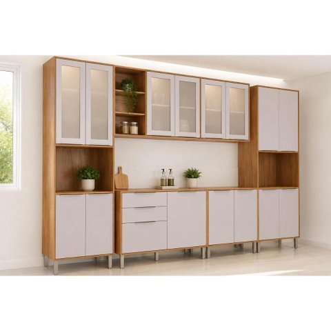 Cozinha Completa 6 Peças Brilhante C573 Off White MGM