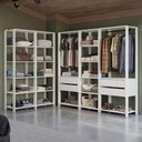 Ver imagem 2 de Guarda-roupa Closet Modulado 4 Gavetas 317 Cm Valencia Madesa