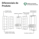 Ver imagem 5 de Guarda-Roupa Closet Modulado 4 Gavetas 317 cm Valencia Madesa