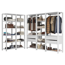 Ver imagem 3 de Guarda-Roupa Closet Modulado 4 Gavetas 317 cm Valencia Madesa
