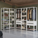 Ver imagem 1 de Guarda-Roupa Closet Modulado 4 Gavetas 317 cm Valencia Madesa