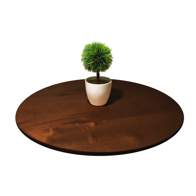 Bandeja Giratória Centro de Mesa Madeira Laminada 50cm Castanho - 2