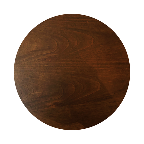 Bandeja Giratória Centro de Mesa Madeira Laminada 50cm Castanho