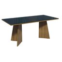 Ver imagem 1 de Mesa de Jantar Retangular com Tampo de Vidro Rustic-preto 5388 Madesa
