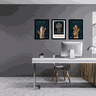 Quadros Decorativos Golden Aristocrat Cactus Grande:Preto - 2