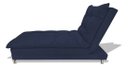 Ver imagem 4 de Sofa Cama Chaise Bicama Reclinavel Sala Lavinia Suede:Azul-Marinho/Suede