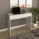 Ver imagem 2 de Escrivaninha/Mesa Escritório 90cm com 1 Gaveta Multimóveis CR25261 Branco