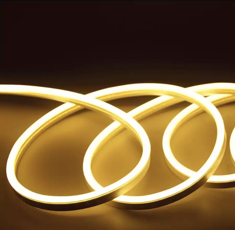 Mangueira Fita Led Neon Flex 12v Branco Quente Metro Ip67