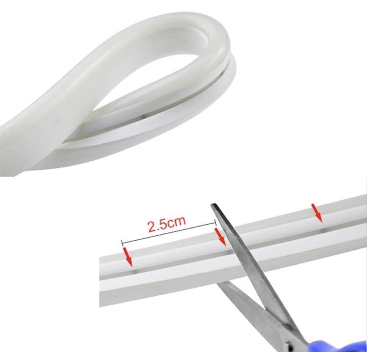Mangueira Fita Led Neon Flex 12v Branco Quente Metro Ip67 - 4