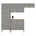 Ver imagem 2 de Kit Cozinha Ambiente Nala 4 Peças Freijó Gris - Kits Paraná