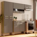 Ver imagem 1 de Kit Cozinha Ambiente Nala 4 Peças Freijó Gris - Kits Paraná