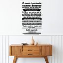 Ver imagem 3 de Adesivo de Parede Salmo o Amor É Paciente Coríntios Decoração Sala Kanto Store Preto