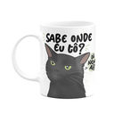 Ver imagem 1 de Caneca Divertida Meme Gato - Sabe Onde Eu Tô?