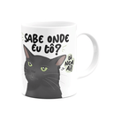 Ver imagem 2 de Caneca Divertida Meme Gato - Sabe Onde Eu Tô?