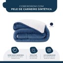 Ver mais imagens de Coberdron Edredom Solteiro D. Face Sherpa Mantinha Marinho