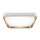 Ver mais imagens de Plafon LED Sobrepor Yael Quadrado 36W Dourado c/ Branco 3 Cores de Luz Luminatti ST3357