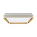 Ver imagem 7 de Plafon LED Sobrepor Yael Quadrado 36W Dourado c/ Branco 3 Cores de Luz Luminatti ST3357