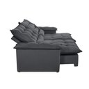 Ver imagem 3 de Sofa Retrátil e Reclinavel Alice 210cm Braço 25 Cm em Veludo Meu Sofá Online