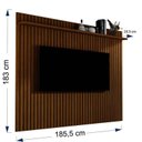 Ver imagem 3 de Rack com Painel Ripado para TV até 75 Polegadas 180cm Vivare