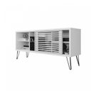 Ver imagem 4 de Rack para TV até 55 Polegadas Industrial Retrô em BP Wood Prime Espresso Móveis