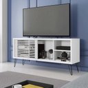Ver imagem 1 de Rack para TV até 55 Polegadas Industrial Retrô em BP Wood Prime Espresso Móveis
