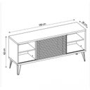 Ver imagem 3 de Rack para TV até 55 Polegadas Industrial Retrô em BP Wood Prime Espresso Móveis