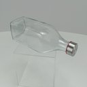 Ver mais imagens de Garrafa de Vidro 1L Transparente 25x9x9cm Água Suco Geladeira Bebidas Tampa Mesa