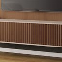Ver imagem 4 de Rack Painel para Tv 85 Polegadas Kansas 219x164 - Castanho-off White - Edecasamoveis