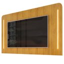 Ver imagem 1 de Painel para Tv Suspenso 75 Pol 218cm Ripado World D04 Cedro - Mpozenato
