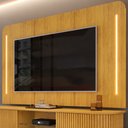 Ver imagem 2 de Painel para Tv Suspenso 75 Pol 218cm Ripado World D04 Cedro - Mpozenato