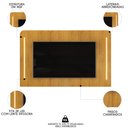 Ver imagem 3 de Painel para Tv Suspenso 75 Pol 218cm Ripado World D04 Cedro - Mpozenato