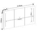 Ver imagem 4 de Painel para Tv Suspenso 75 Pol 218cm Ripado World D04 Cedro - Mpozenato
