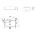 Ver imagem 3 de Cuba Semi Encaixe Retangular C/ Mesa 50cm Branca L.63050.m.17