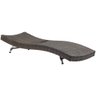 2 Espreguiçadeiras Bona e Mesa Grécia com Chaise em Alumínio - Piscina, Jardim, Área - Argila - 6