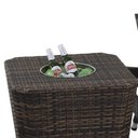 Ver imagem 3 de 2 Espreguiçadeiras Bona e Mesa Grécia com Chaise em Alumínio - Piscina, Jardim, Área - Argila