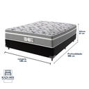 Ver imagem 3 de Cama Box Preto e Colchão Casal Evolution Molas Ensacadas Probel