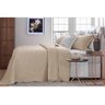Kit Cobre Leito Bordado Casal 3 Peças 220x240cm Jacarandá Bege Bouti Jolitex - 1