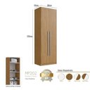 Ver imagem 5 de Módulo Guarda-Roupa 80cm em MDF com 2 Portas Integrato