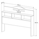 Ver imagem 3 de Cabeceira Quarto Vivian Queen Nature