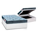 Ver imagem 1 de Cama Box Baú Casal: Colchão Espuma D45 Orthoflex Comfortpedic Line + Base CRC Courano White(