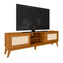 Ver imagem 1 de Rack Bancada para Tv até 65 Polegadas 1,80m 2 Portas com Tela Rattan Cedro Cairo Edn