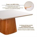Ver mais imagens de Conjunto Sala de Jantar Bérgamo Tampo com Detalhe Amadeirado e 8 Cadeiras Madeira Maciça Sophia