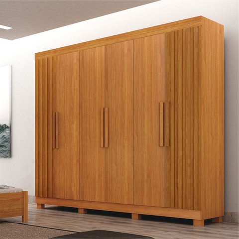 Guarda Roupa Casal Ripado 100% MDF Aspen - Arbo Design
