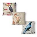 Ver imagem 1 de Kit 3 Capas de Almofada 43x43cm - Animais - Tecido Veludo 100% Poliéster