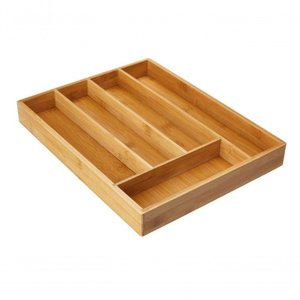 Porta Talheres com Divisórias Ecokitchen Bambu 28x35 Cm - Mimo Style - Bm1316