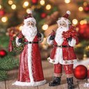 Ver imagem 2 de Cj 2 Pçs Papai Noel Amigos da Natureza Decor em Resina 30cm