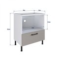 Ver imagem 4 de Balcão Modulado para Forno e Cooktop 1 Gaveta Juruti CabeCasa MadeiraOriginals